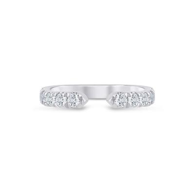 Lab Grown Diamond Open Anniversary Band in Platinum (1/3 ct. tw.)