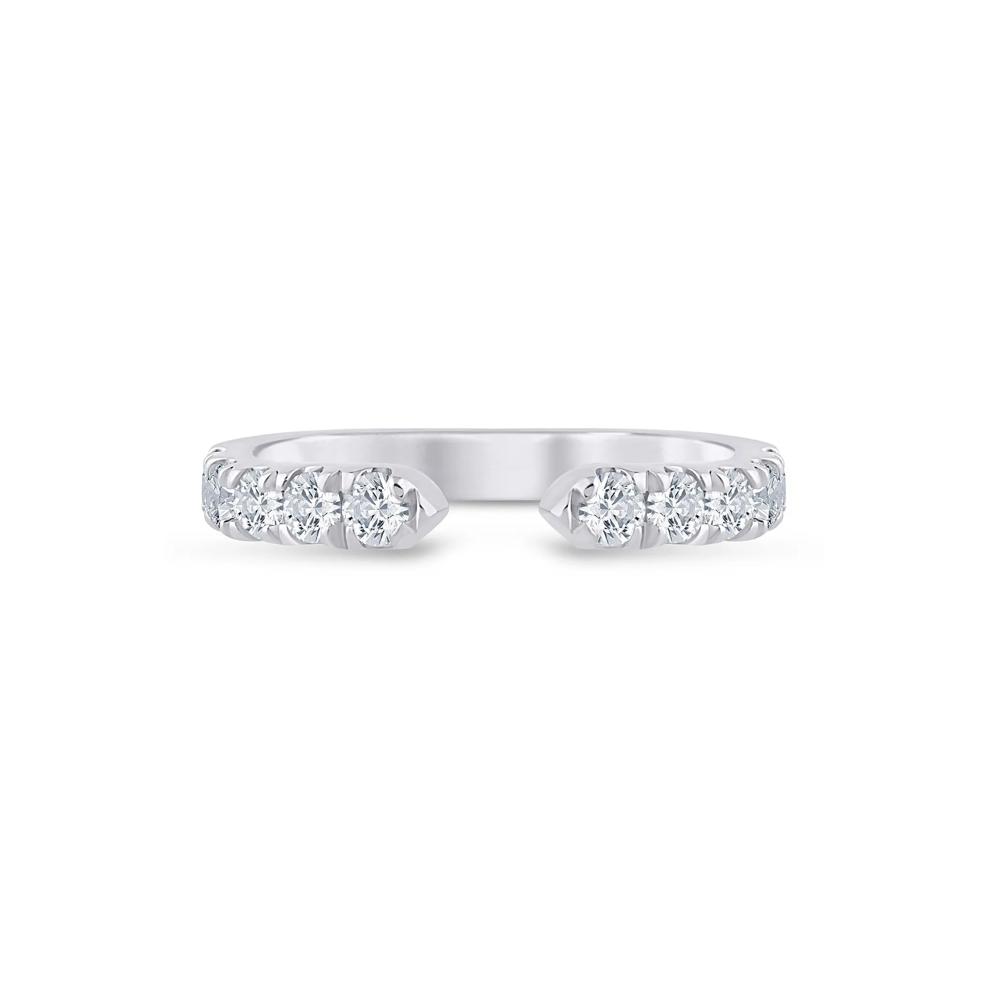 Lab Grown Diamond Open Anniversary Band in Platinum (1/3 ct. tw.) – Image 1 of 3