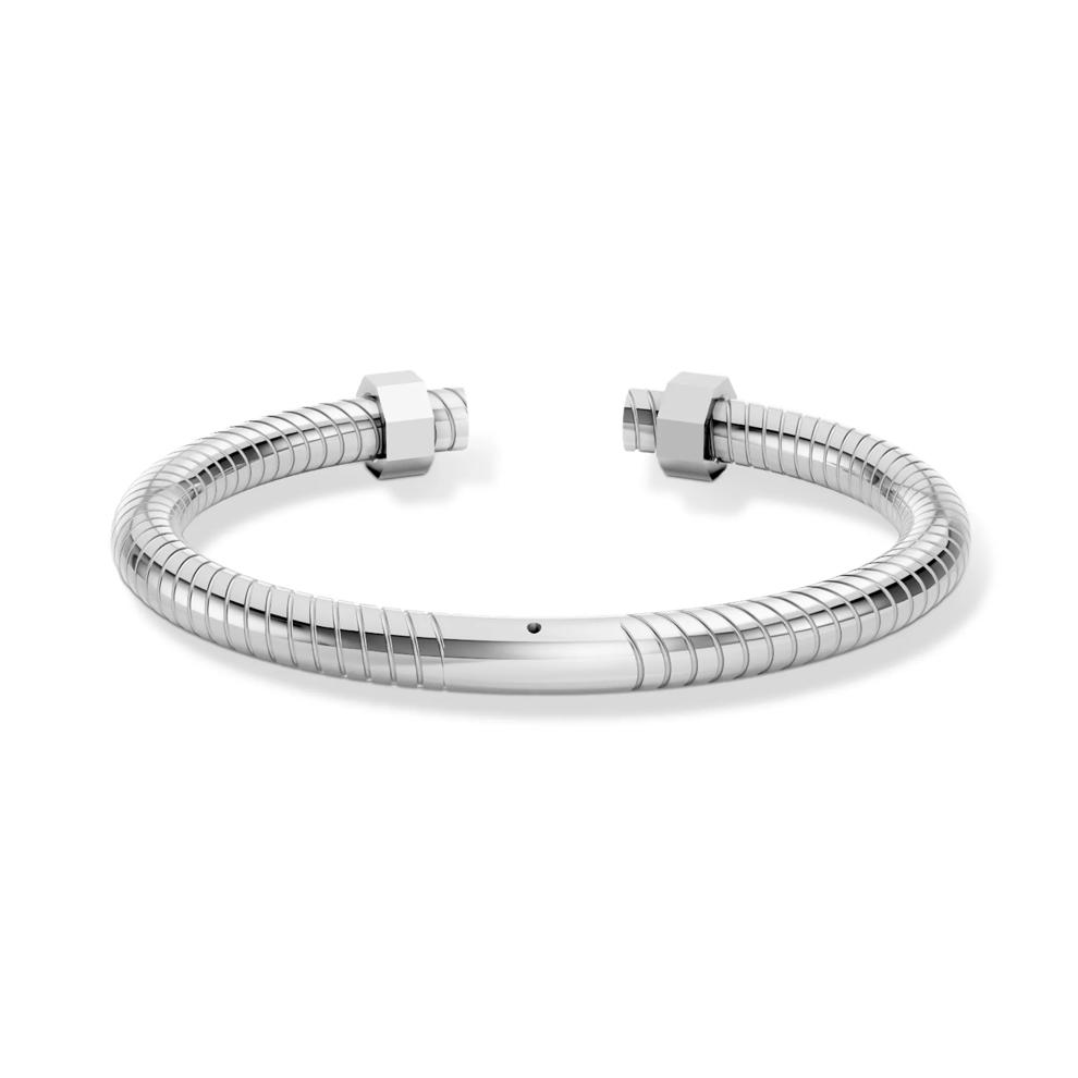 Men's Two-Tone Open Cuff Bracelet in Sterling Silver &amp; Vermeil – Image 1 of 2