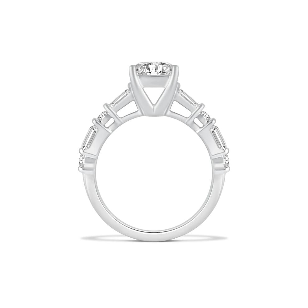 Lab Grown Diamond Princess-Cut Engagement Ring in 14K White Gold (2 ct. tw.) – Image 2 of 4