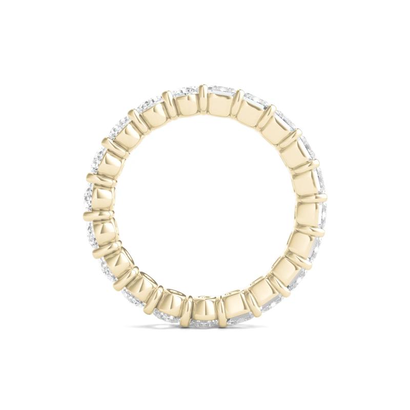 Oval and Emerald-Cut Diamond Eternity Band in 14K Yellow Gold &#40;4 ct. tw.&#41; – Image 2 of 3