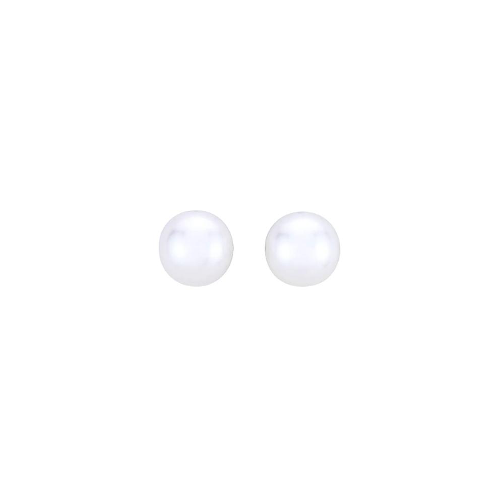 Freshwater Cultured Pearl Earrings in 10K Yellow Gold – Image 2 of 3