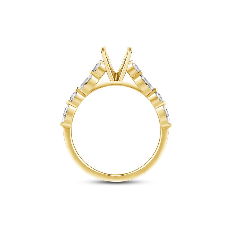 Diamond Semi-Mount in 14K Yellow Gold &#40;1/2 ct. tw.&#41; – Image 2 of 6