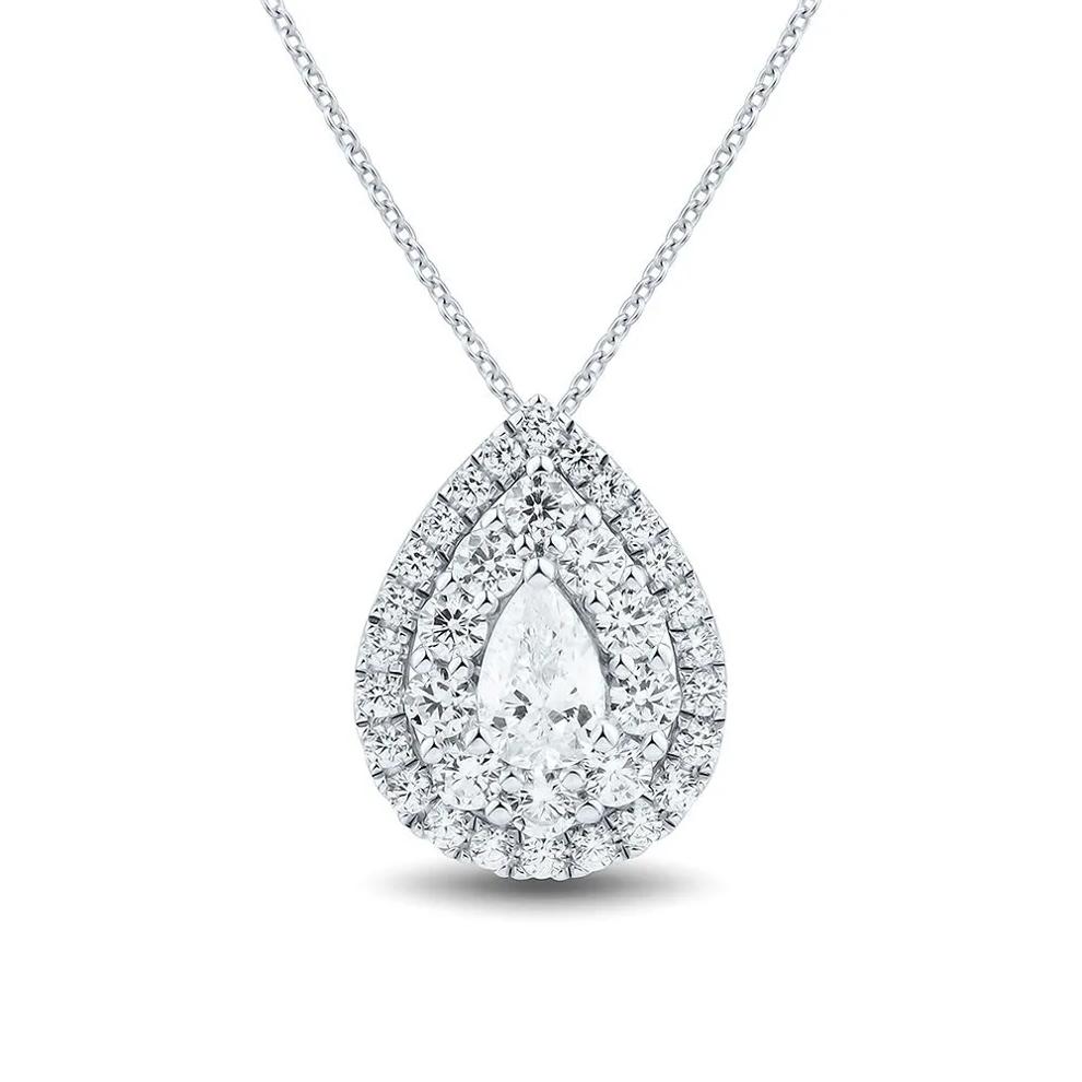1 1/2 ct. tw. Lab Grown Diamond Pendant in 14K White Gold – Image 1 of 1