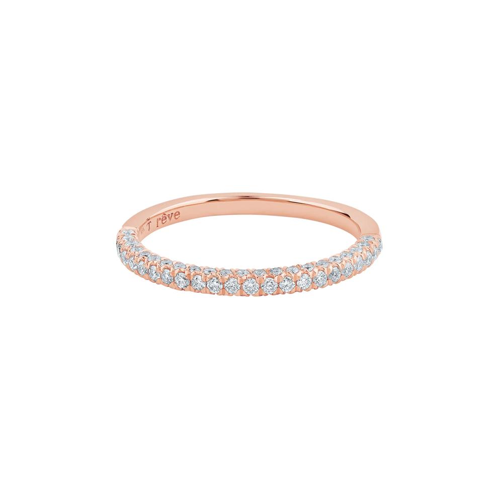 Brooke Lab Grown Diamond Brooke Wedding Band in 14K Rose Gold (3/8 ct. tw.) – Image 1 of 4