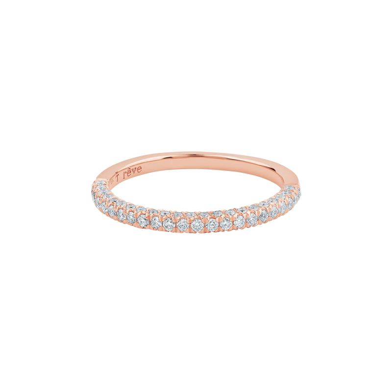 Brooke Lab Grown Diamond Brooke Wedding Band in 14K Rose Gold &#40;3/8 ct. tw.&#41; – Image 1 of 4