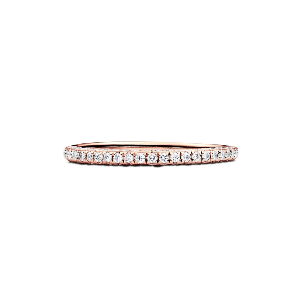 Brooke Lab Grown Diamond Brooke Wedding Band in 14K Rose Gold (3/8 ct. tw.) – Image 1 of 4