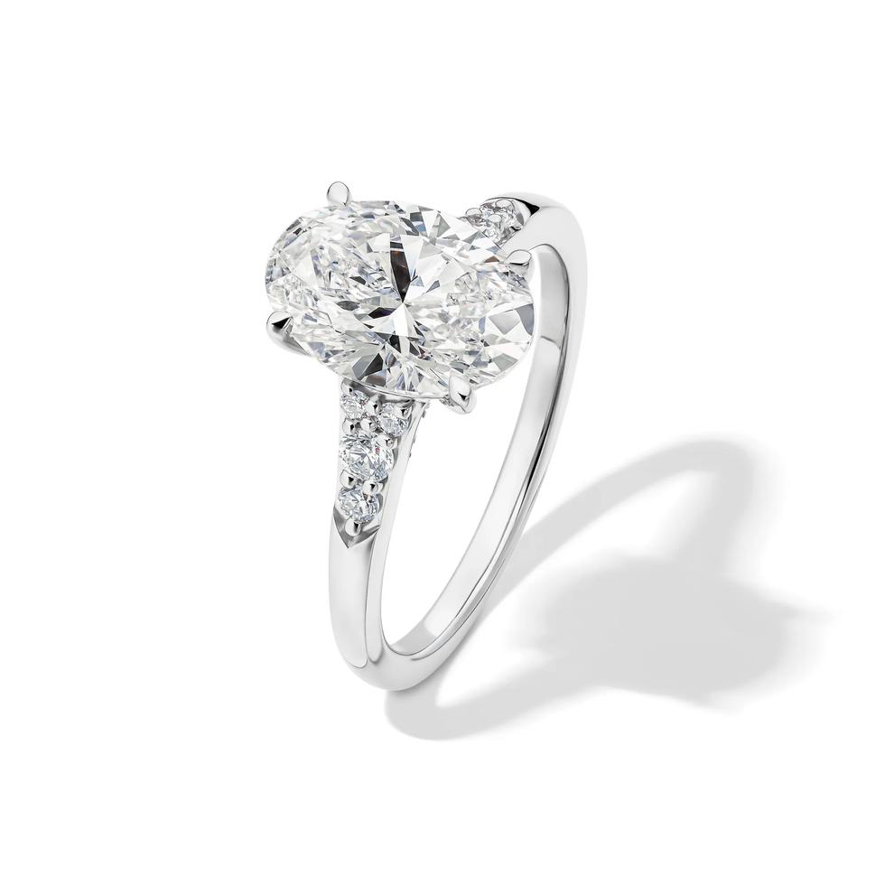 Lab Grown Diamond Engagement Ring in 14K White Gold (2 3/4 ct. tw) – Image 4 of 4
