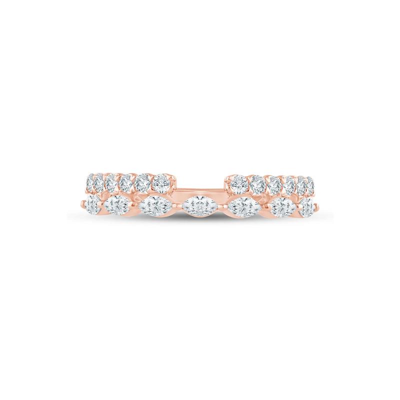Lab Grown Diamond Open Multi-Row Band in 14K Rose Gold &#40;1/2 ct. tw.&#41; – Image 1 of 3
