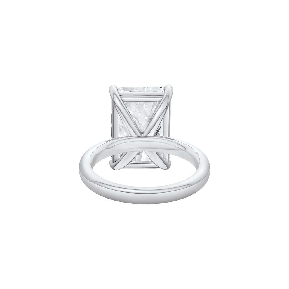 Lab Grown Diamond Radiant-Cut Solitaire Ring in 14K White Gold (8 ct.) – Image 4 of 4