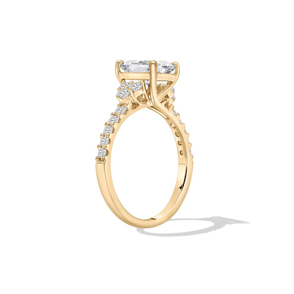 Lab Grown Diamond Radiant-Cut Engagement Ring in 14K Yellow Gold (2 ct. tw.) – Image 3 of 4