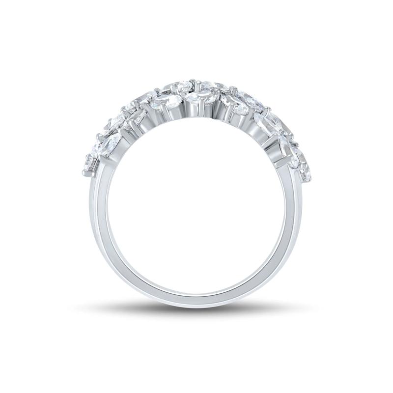 Lab Grown Diamond Three-Row Ring in 14K White Gold &#40;2 ct. tw.&#41; – Image 2 of 3