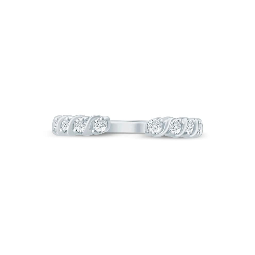 Lab Grown Diamond S-Link Open Band in 14K White Gold (1/3 ct. tw.) – Image 1 of 3