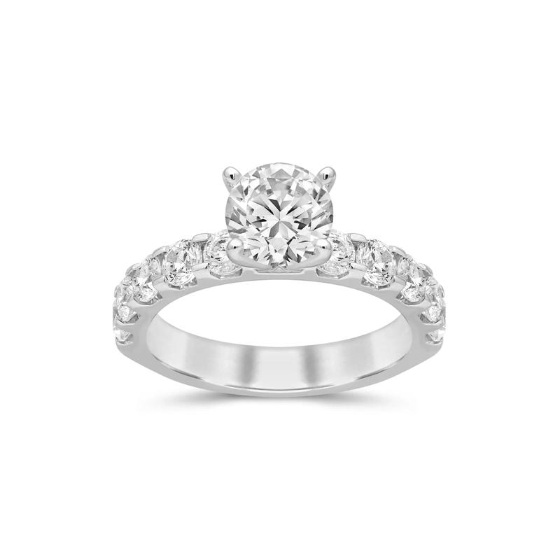 1 1/2 ct. tw. Lab Grown Diamond Semi-Mount Engagement Ring in 14K White Gold &#40;Setting Only&#41; – Image 1 of 6