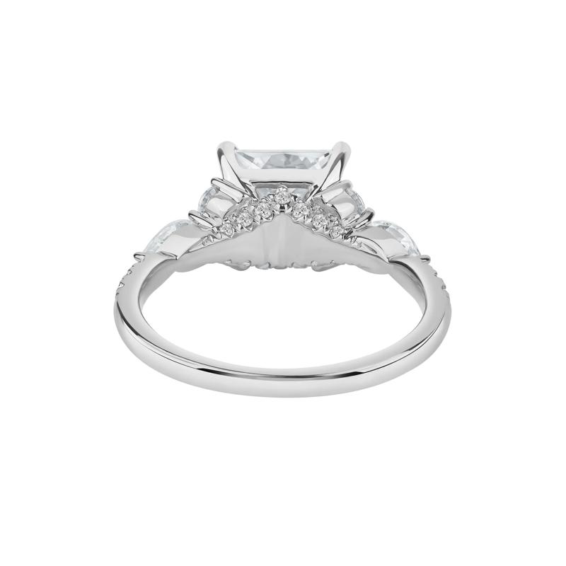 Sage Lab Grown Diamond Engagement Ring in 14K White Gold &#40;3 3/4 ct. tw.&#41; – Image 4 of 5