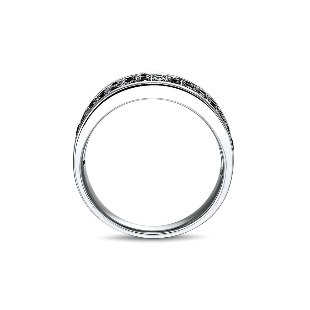 Men's 3/4 ct. tw. Black Diamond Ring in Sterling Silver – Image 2 of 4