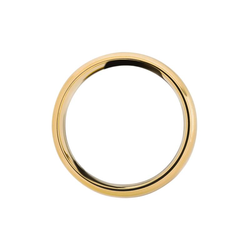 Men&#39;s Step-Down Band in 10K Yellow Gold – Image 2 of 3