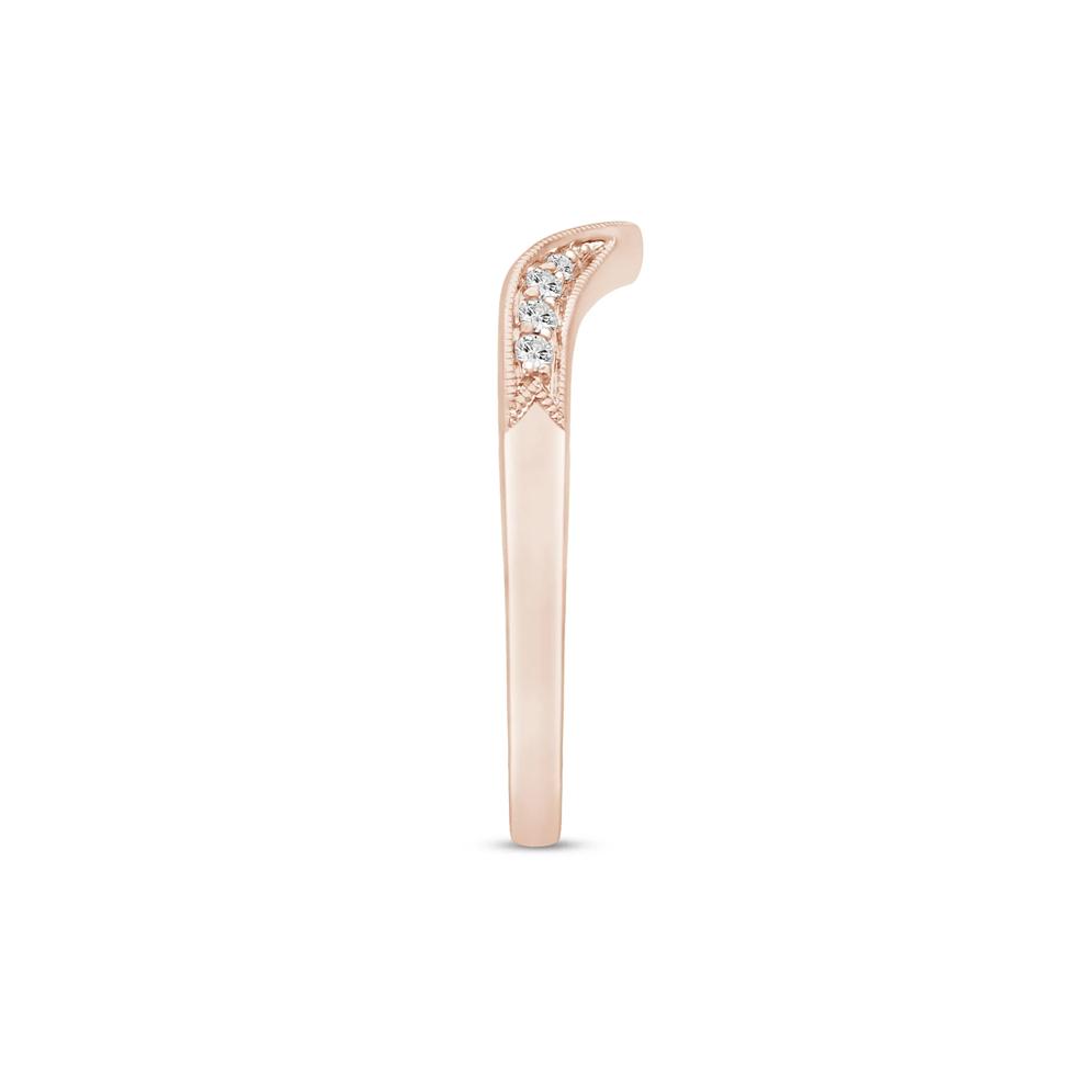 Diamond Contour Band in 14K Rose Gold (1/7 ct. tw.) – Image 3 of 3