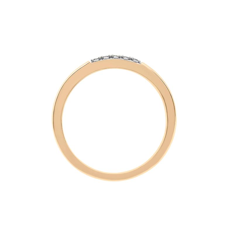 Diamond Accent Line Ring in 14K Yellow Gold – Image 2 of 7
