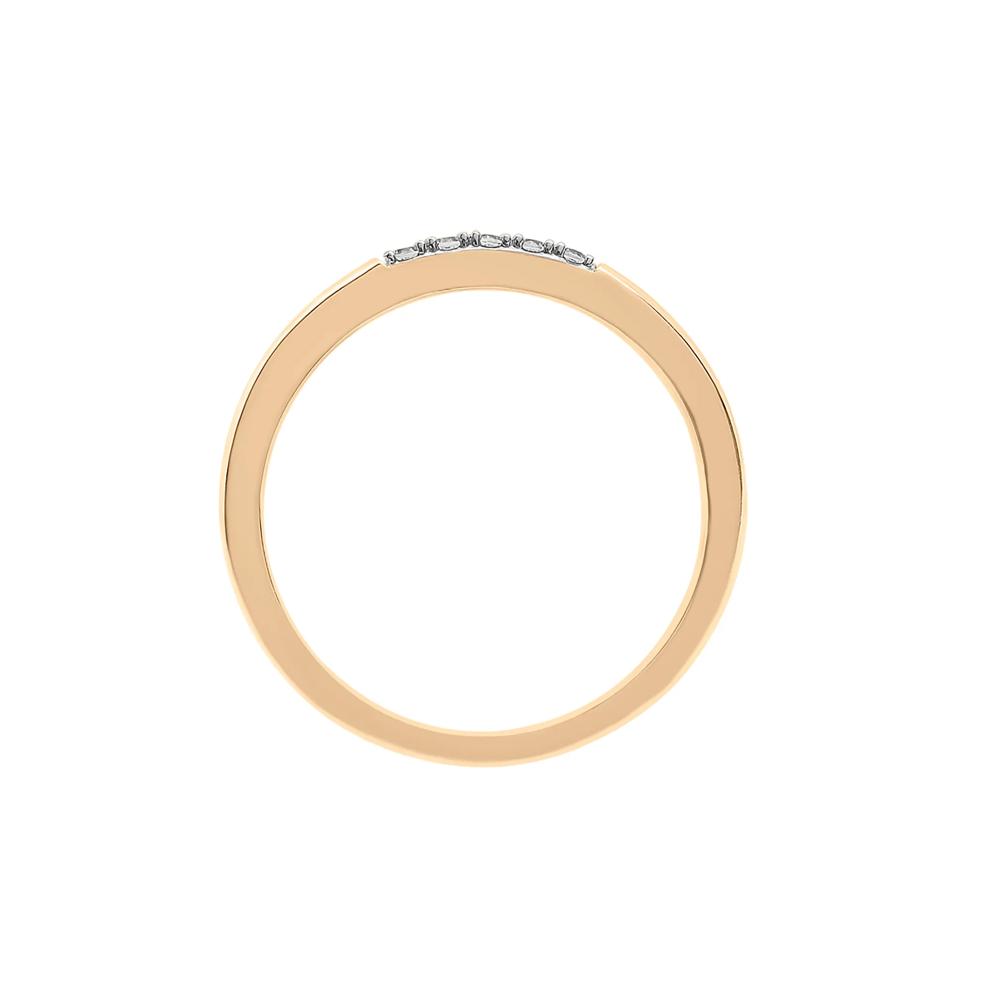 Diamond Accent Line Ring in 14K Yellow Gold – Image 2 of 7