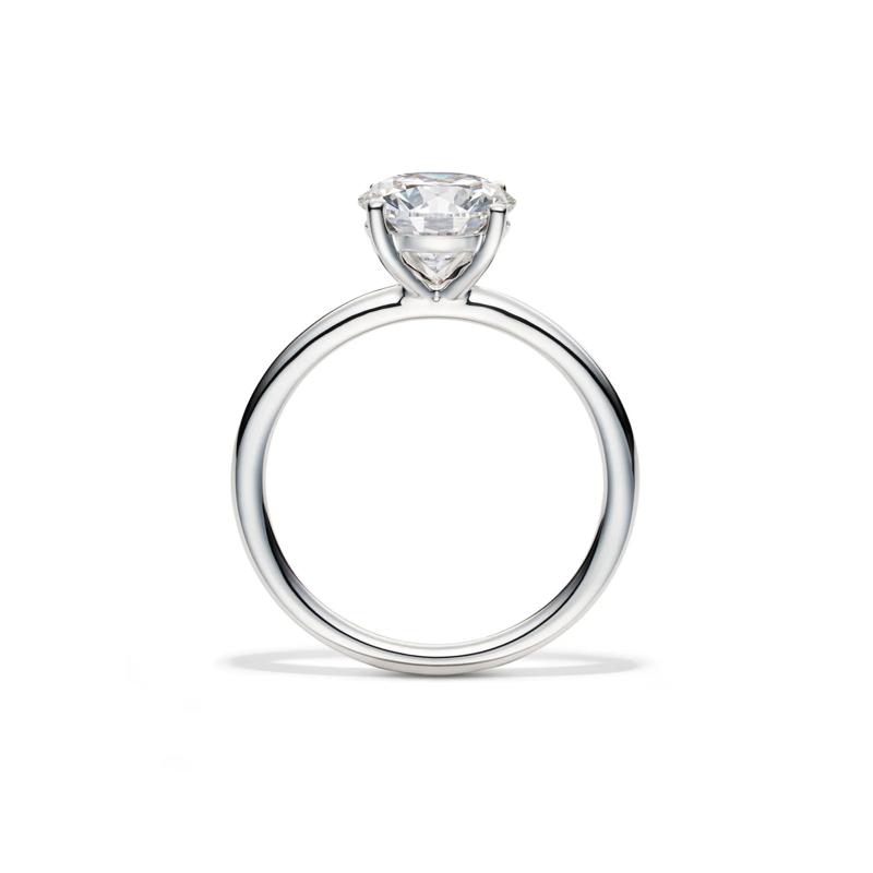 Lab Grown Diamond Solitaire Round Engagement Ring in Platinum &#40;2 ct.&#41; – Image 2 of 4