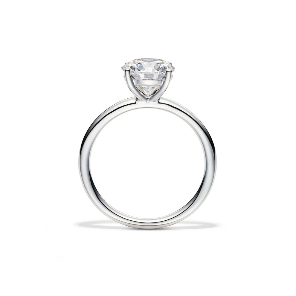 Lab Grown Diamond Solitaire Round Engagement Ring in Platinum (2 ct.) – Image 2 of 4