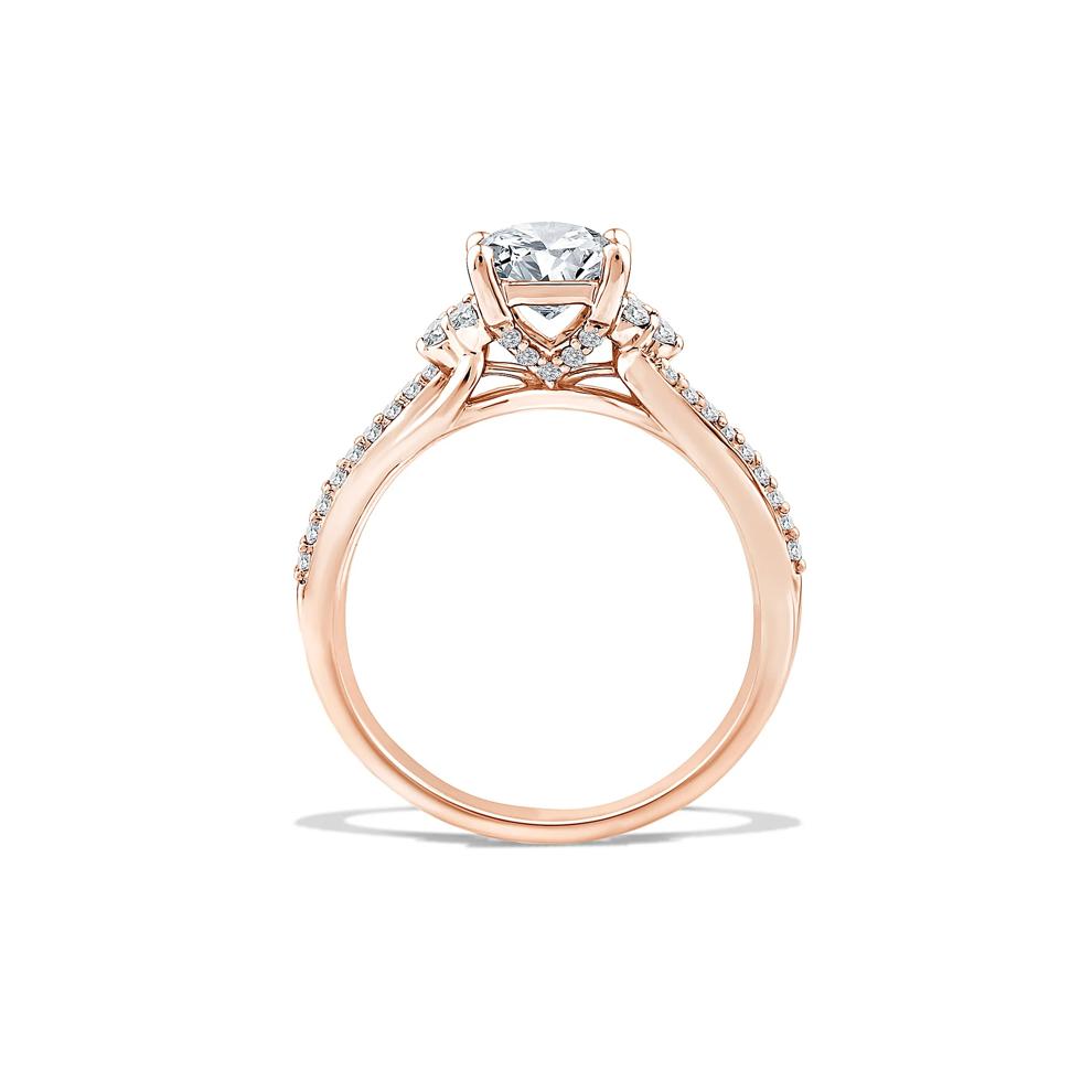 Lab Grown Diamond Princess-Cut Engagement Ring in 10K Rose Gold (1 1/4 ct. tw.) – Image 2 of 4