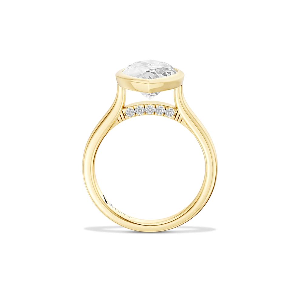 Monroe Lab Grown Diamond Marquise Engagement Ring in 14K Yellow Gold (4 ct. tw.) – Image 3 of 4