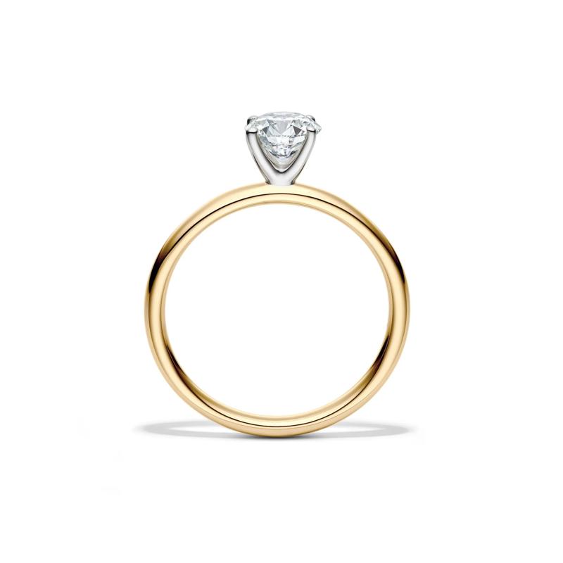 Diamond Round Brilliant Cut Solitaire Engagement Ring in 14K Yellow Gold &#40;3/4 ct.&#41; – Image 2 of 5