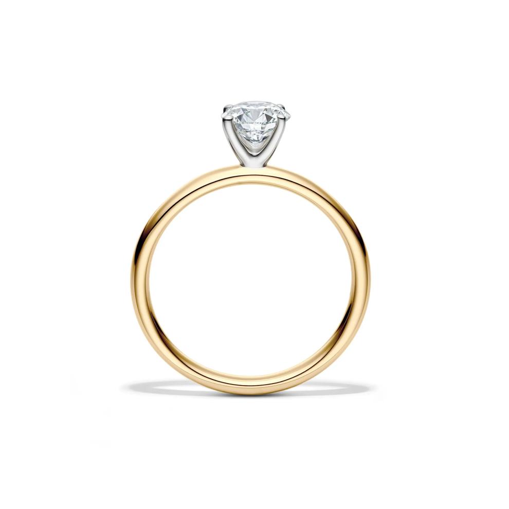 Diamond Round Brilliant Cut Solitaire Engagement Ring in 14K Yellow Gold (3/4 ct.) – Image 2 of 5