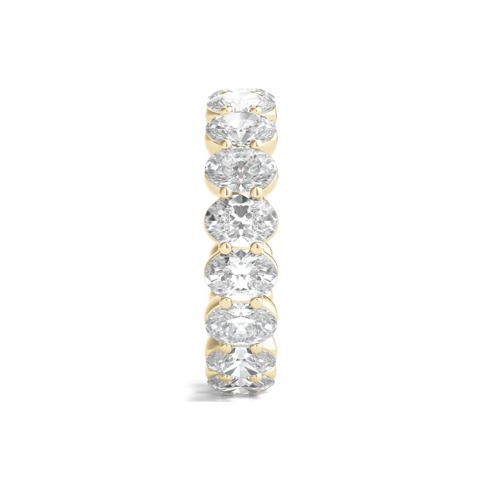 Oval-Cut Diamond Eternity Band in 14k Yellow Gold (6 ct. tw.) – Image 3 of 3