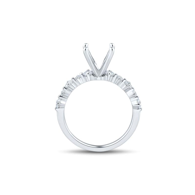 Lab Grown Diamond Semi-Mount Engagement Ring in Platinum &#40;1/2 ct. tw.&#41; – Image 4 of 6