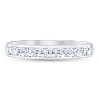 Lab Grown Diamond Channel-Set Band in Platinum (1/2 ct. tw.)