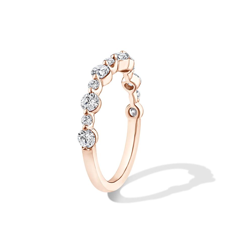Lab Grown Diamond Contour Band in 14K Rose Gold (3/4 ct. tw.) – Image 3 of 4