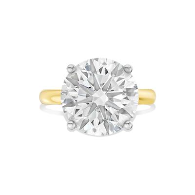 Lab Grown Diamond Round Solitaire Engagement Ring