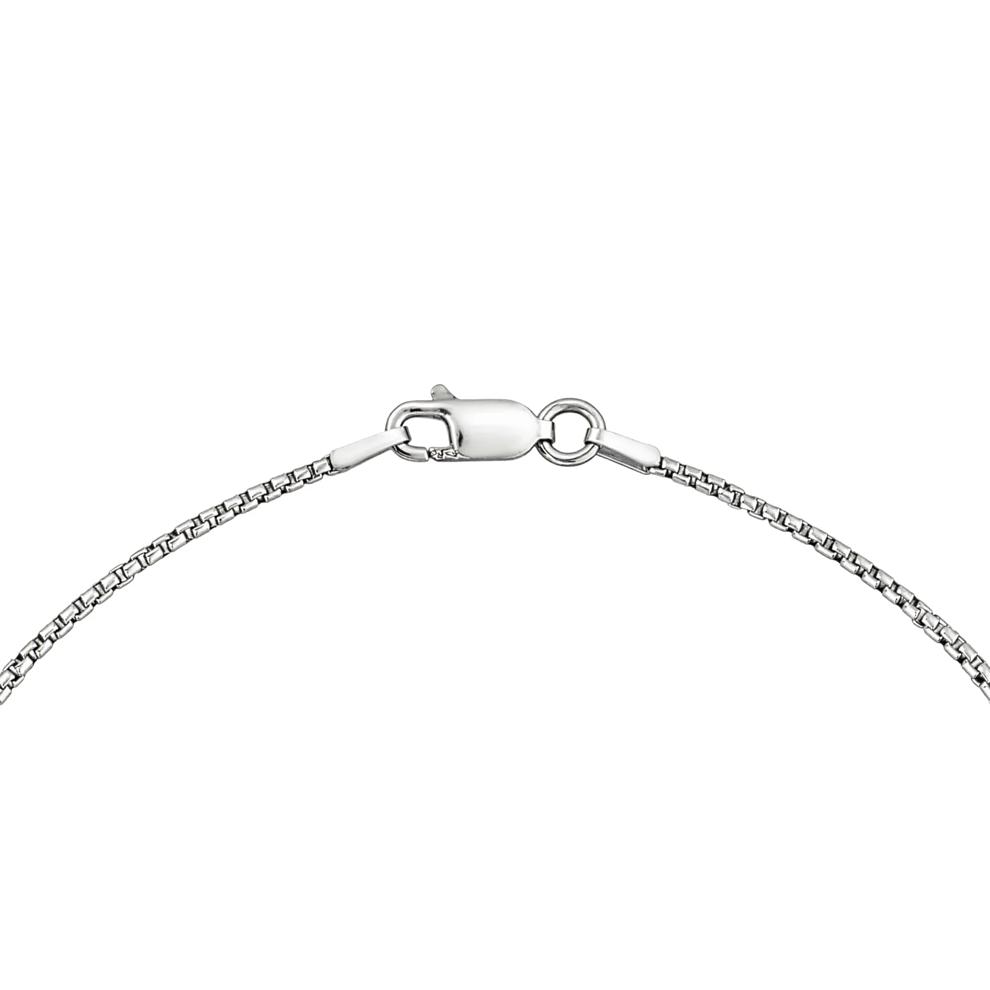 Men's Black Diamond Fleur de Lis Pendant Necklace in Sterling Silver (1/4 ct. tw.) – Image 2 of 4