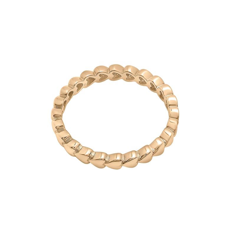 Diamond Multi-Heart Ring in 14K Yellow Gold &#40;1/10 ct. tw.&#41; – Image 4 of 7