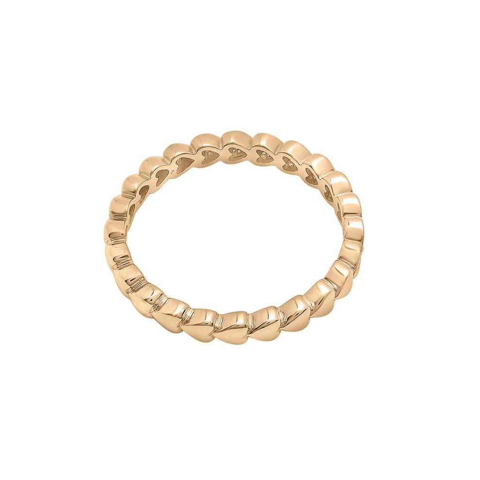 Diamond Multi-Heart Ring in 14K Yellow Gold (1/10 ct. tw.) – Image 4 of 7