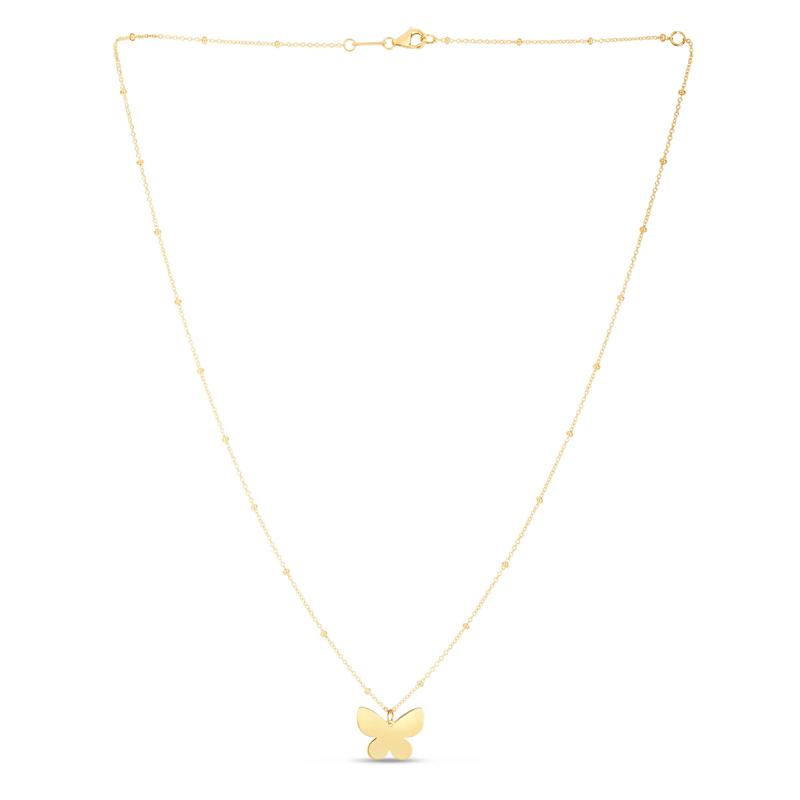 Butterfly Necklace in 14K Yellow Gold – Image 1 of 3