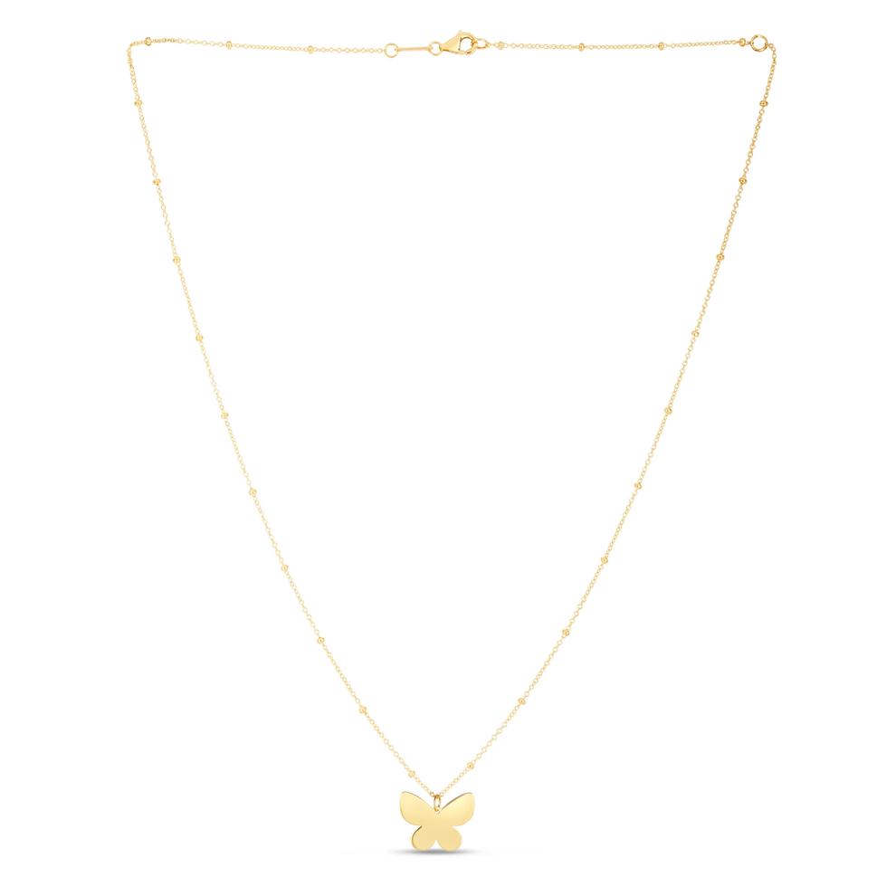Butterfly Necklace in 14K Yellow Gold – Image 1 of 3