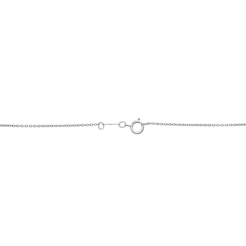 Diamond Chevron Necklace in 10K White Gold (1/7 ct. tw.) – Image 4 of 4