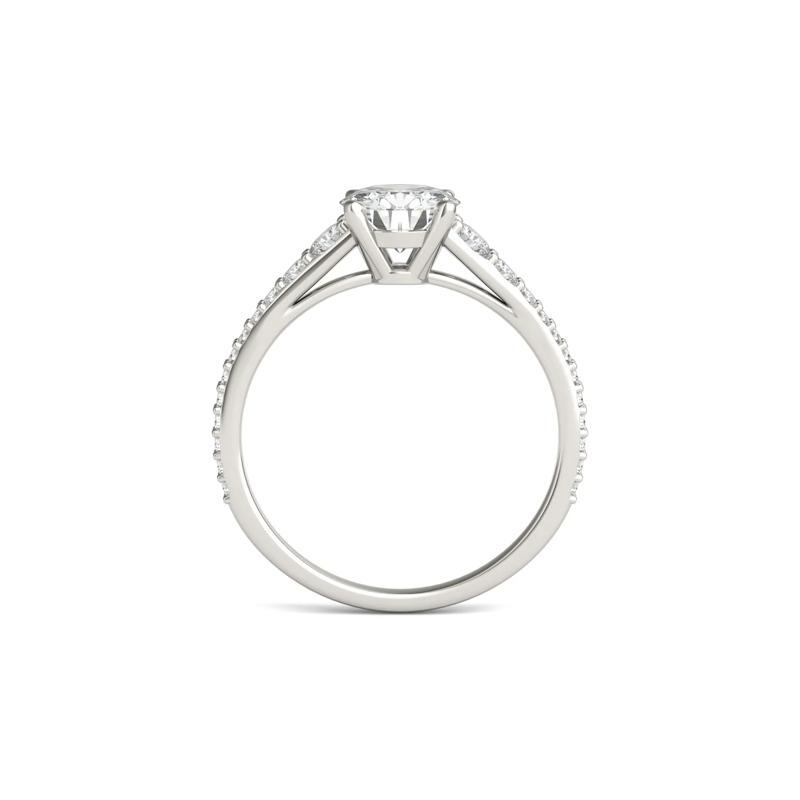 Lab-Created Moissanite Engagement Ring in 14K White Gold &#40;1 3/8 ct. dew&#41; – Image 2 of 5
