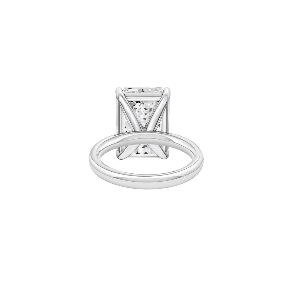 Lab Grown Diamond Emerald-Cut Solitaire Ring in Platinum (10 ct.) – Image 4 of 4