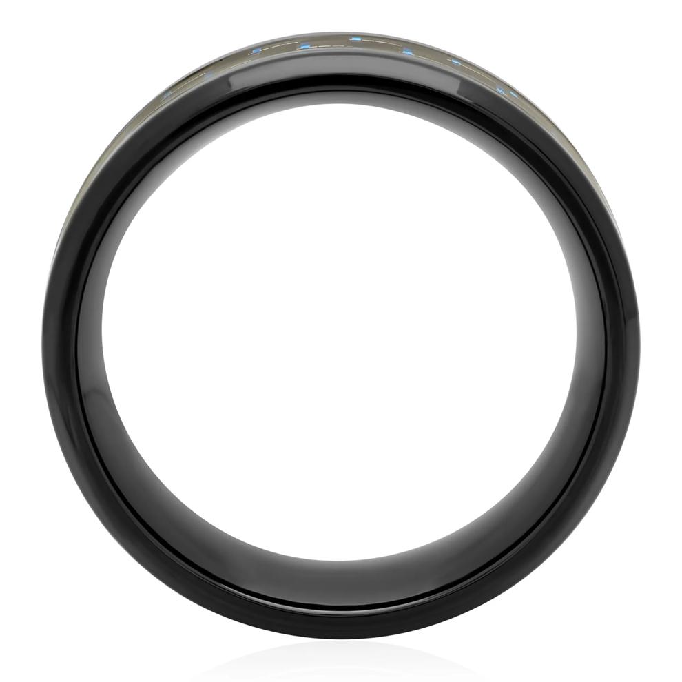 Men's Band in Carbon Fiber &amp; Stainless Steel, 8MM – Image 2 of 4