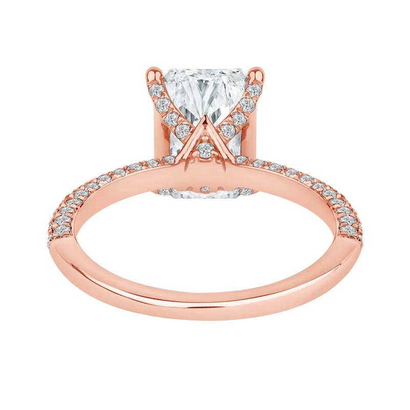 Isla Lab Grown Diamond Engagement Ring in 14K Rose Gold &#40;3 5/8 ct. tw.&#41; – Image 4 of 4