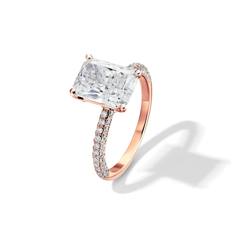 Isla Lab Grown Diamond Engagement Ring in 14K Rose Gold (3 5/8 ct. tw.) – Image 4 of 4