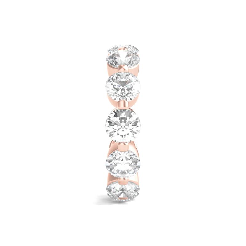 Round Brilliant-Cut Lab Grown Diamond Eternity Band in 14k Rose Gold &#40;6 ct. tw.&#41; – Image 3 of 3