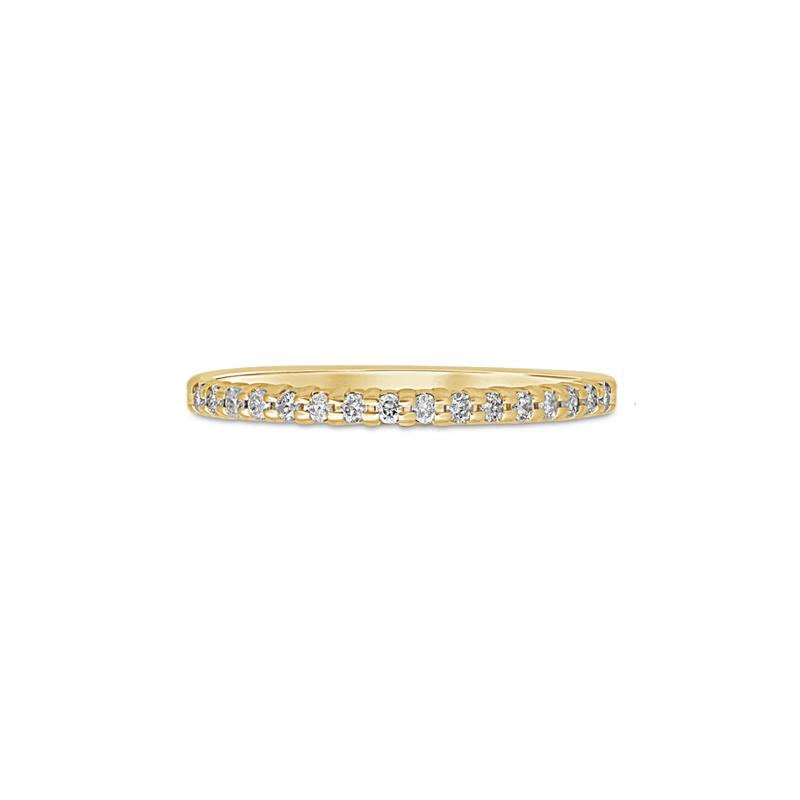 Diamond Prong-Set Anniversary Band in 10K Yellow Gold &#40;1/7 ct. tw.&#41; – Image 1 of 3