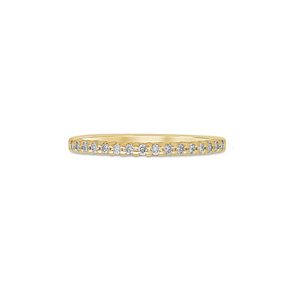 Diamond Prong-Set Anniversary Band in 10K Yellow Gold (1/7 ct. tw.) – Image 1 of 3