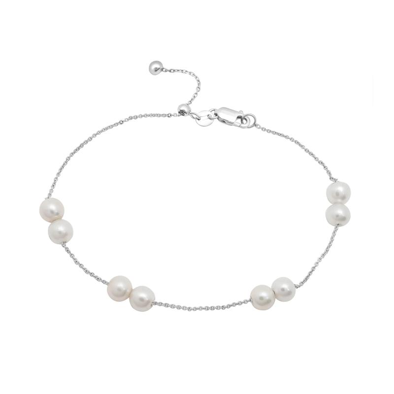 Cultured Freshwater Pearl Bracelet in Sterling Silver – Image 1 of 1